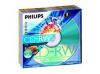 CD-RW Philips 700МБ, 80 мин., 4-12x, 5шт., Slim Case, (CDRW80D12/251), перезаписываемый компакт-диск