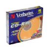 CD-RW Verbatim  700МБ, 80 мин., 8-10х, 5шт., Slim Case, Color, DL+, перезаписываемый компакт-диск