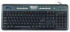 Клавиатура Genius SlimStar 310 U+P, тонкая, Multimedia, 14 горячих клавиш, с антибактериальным покрытием, влагоустойчивая, черная